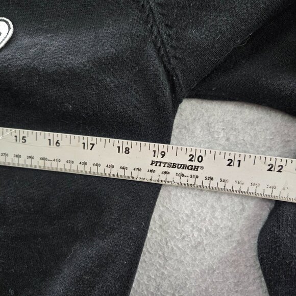 Comme Des Garcons PLAY Men Sweatshirt M Black Heart Patch Embroidery Cardigan - Picture 4 of 7